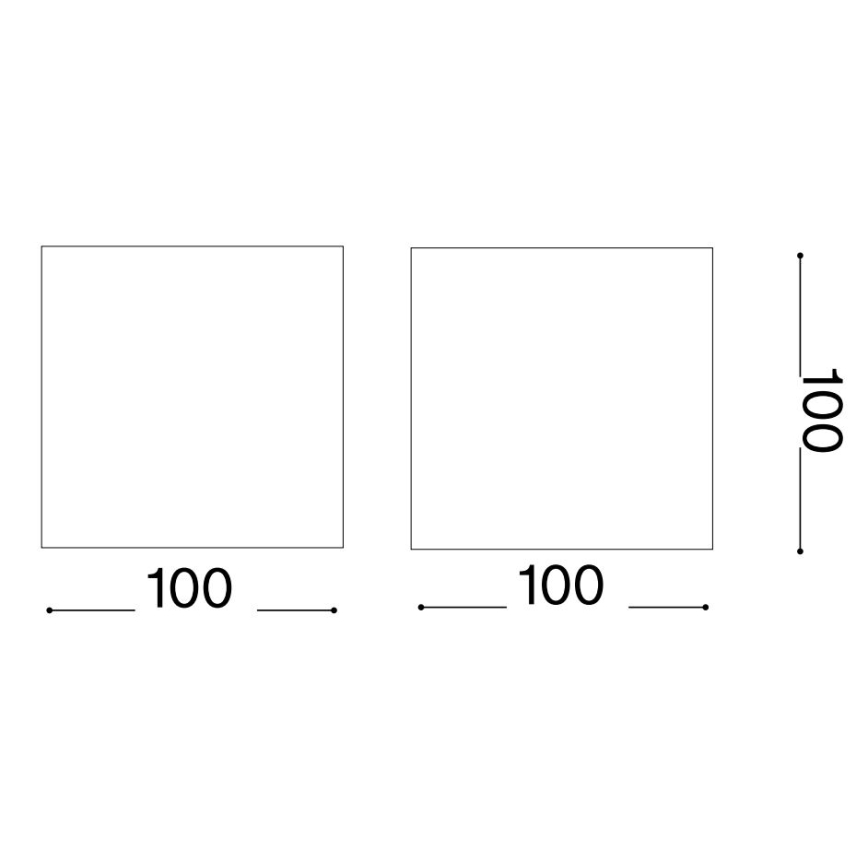 Ideal Lux - Applique a LED da esterno ATOM LED/12W/230V CRI 90 IP54 bianco