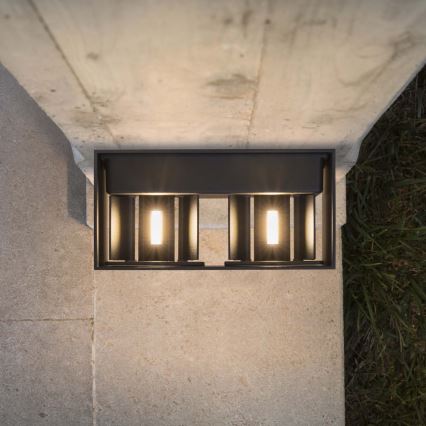 Ideal Lux - Applique a LED da esterno ATOM LED/25W/230V CRI 90 IP54 antracite
