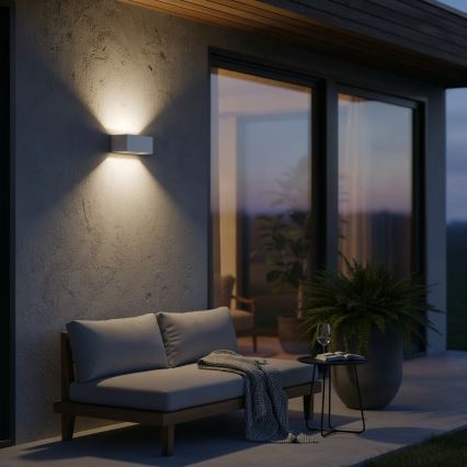 Ideal Lux - Applique a LED da esterno ATOM LED/25W/230V CRI 90 IP54 bianco