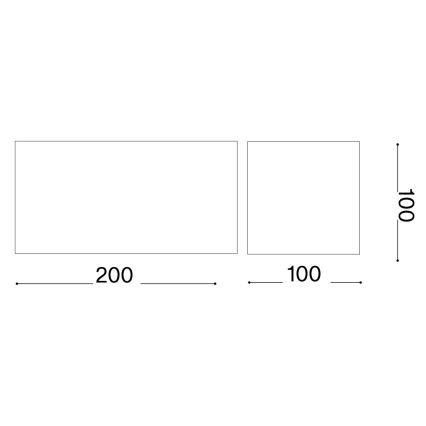 Ideal Lux - Applique a LED da esterno ATOM LED/25W/230V CRI 90 IP54 nero