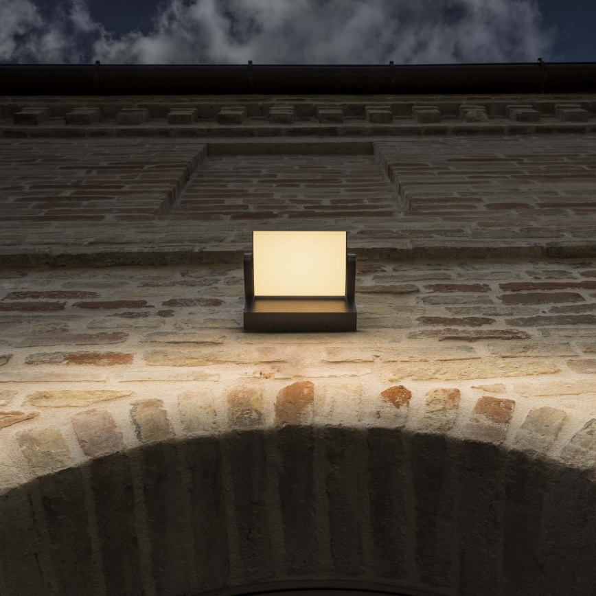 Ideal Lux - Applique a LED da esterno SWIPE LED/21W/230V CRI 90 IP54 marrone