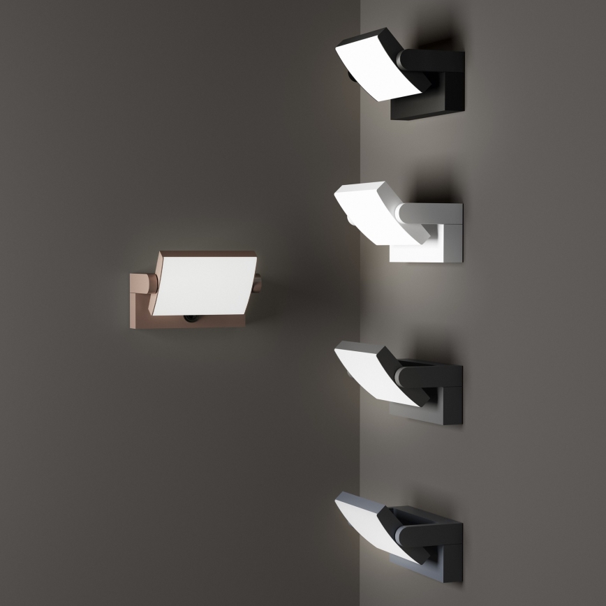 Ideal Lux - Applique a LED da esterno SWIPE LED/21W/230V CRI 90 IP54 marrone