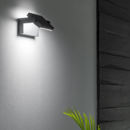 Ideal Lux - Applique a LED da esterno SWIPE LED/21W/230V CRI 90 IP54 antracite