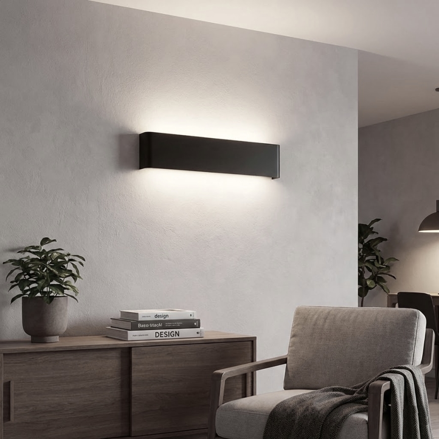Ideal Lux - Applique a LED DELTA LED/14W/230V 4000K 41 cm CRI 90 nero