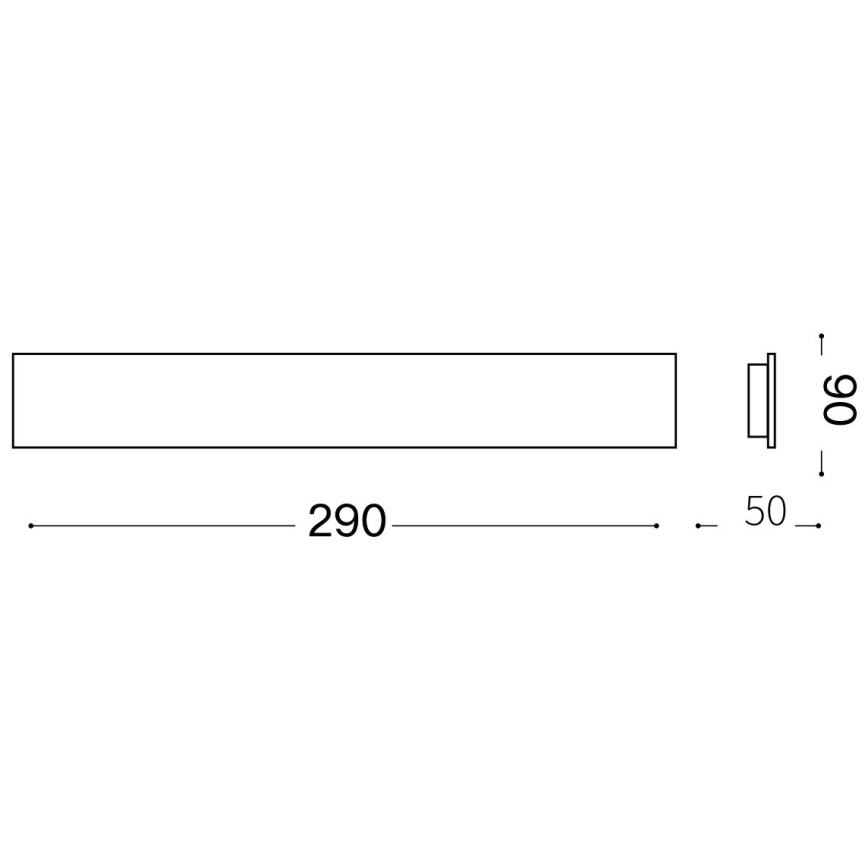 Ideal Lux - Applique a LED ZIG ZAG LED/12,5W/230V 29 cm CRI 90 ottone