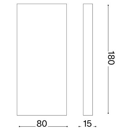 Ideal Lux - Applique da esterno a LED POST-IT LED/6W/12V CRI 90 ottone