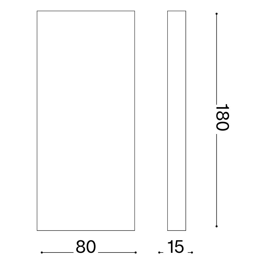 Ideal Lux - Applique da esterno a LED POST-IT LED/6W/12V CRI 90 ottone