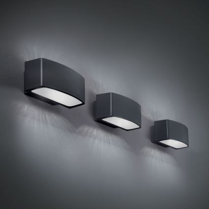 Ideal Lux - Applique da esterno ANDROMEDA 1xE27/60W/230V IP55 antracite