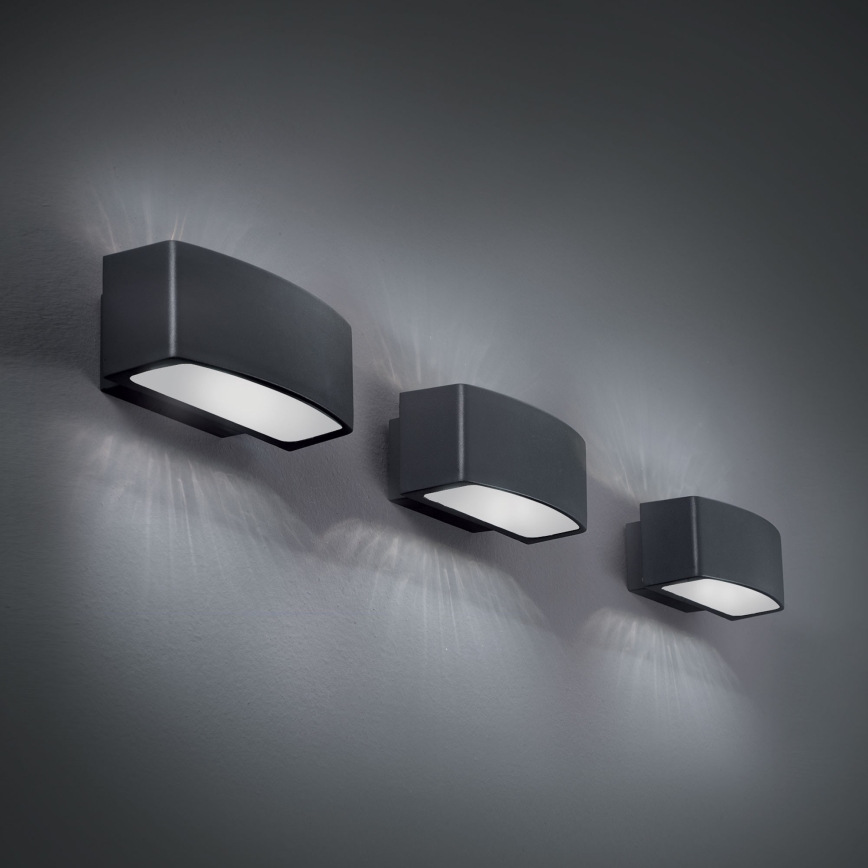 Ideal Lux - Applique da esterno ANDROMEDA 1xE27/60W/230V IP55 antracite