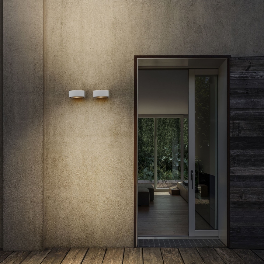 Ideal Lux - Applique da esterno ANDROMEDA 1xE27/60W/230V IP55 bianco