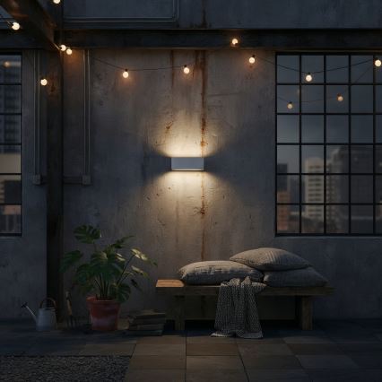 Ideal Lux - Applique da esterno ANDROMEDA 1xE27/60W/230V IP55 grigio