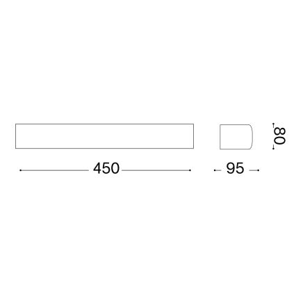 Ideal Lux - Applique da esterno ANDROMEDA 2xE27/60W/230V IP55 bianco
