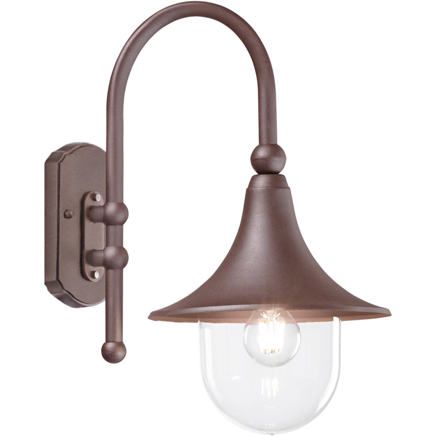 Ideal Lux - Applique da esterno CIMA 1xE27/52W/230V IP43 marrone
