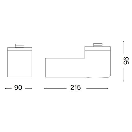 Ideal Lux - Applique da esterno CLIO 1xE27/42W/230V IP44 antracite