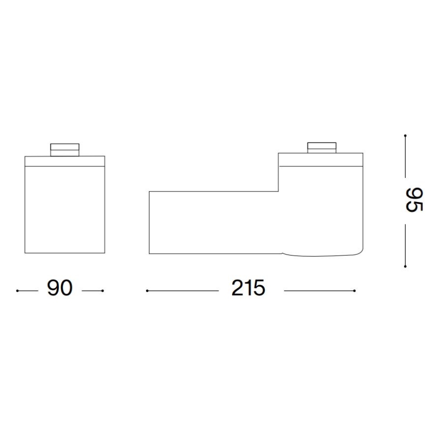 Ideal Lux - Applique da esterno CLIO 1xE27/42W/230V IP44 antracite