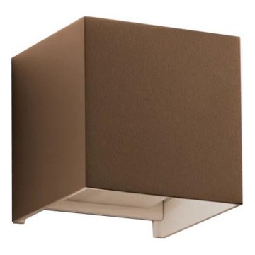 Ideal Lux - Applique da esterno LED ATOM LED/12W/230V CRI 90 IP54 marrone