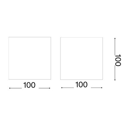 Ideal Lux - Applique da esterno LED ATOM LED/12W/230V CRI 90 IP54 marrone
