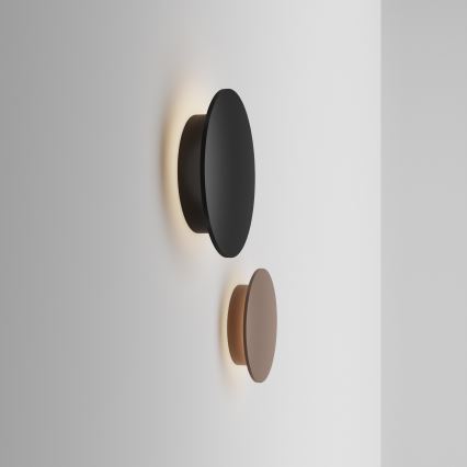 Ideal Lux - Applique da esterno LED PUNTO LED/12W/230V CRI 90 Ø 24 cm IP54 marrone