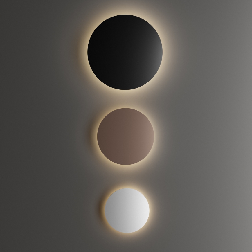 Ideal Lux - Applique da parete per esterni LED PUNTO LED/16W/230V CRI 90 Ø 30 cm IP54 marrone