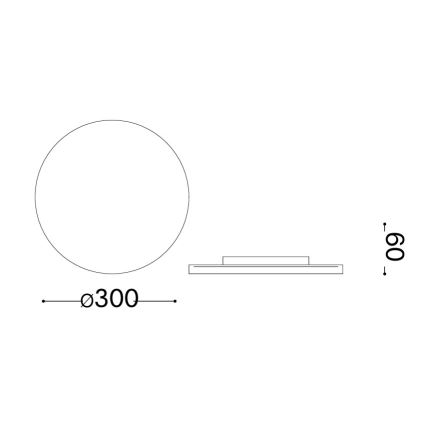 Ideal Lux - Applique da parete per esterni LED PUNTO LED/16W/230V CRI 90 Ø 30 cm IP54 marrone
