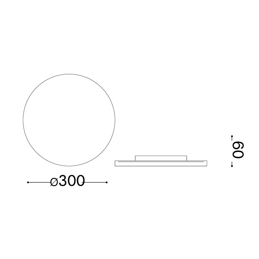 Ideal Lux - Applique da parete per esterni LED PUNTO LED/16W/230V CRI 90 Ø 30 cm IP54 marrone