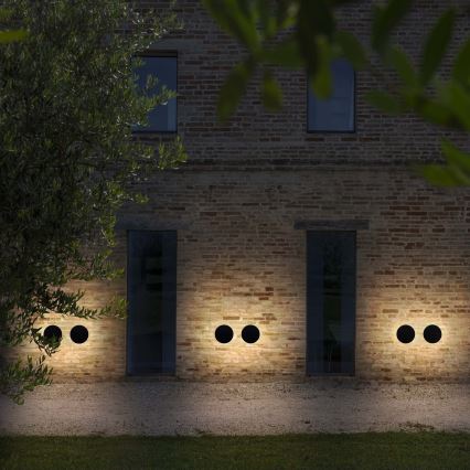 Ideal Lux - Applique da esterno LED PUNTO LED/9W/230V CRI 90 Ø 18 cm IP54 antracite