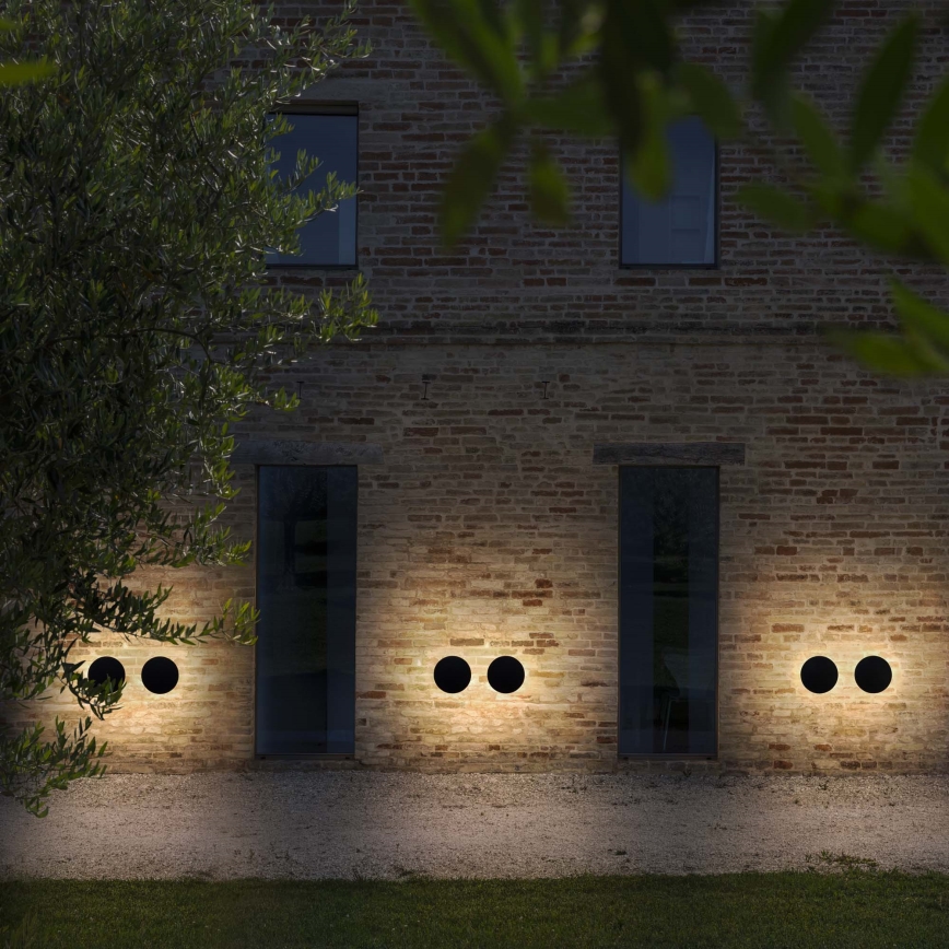 Ideal Lux - Applique da esterno LED PUNTO LED/9W/230V CRI 90 Ø 18 cm IP54 antracite
