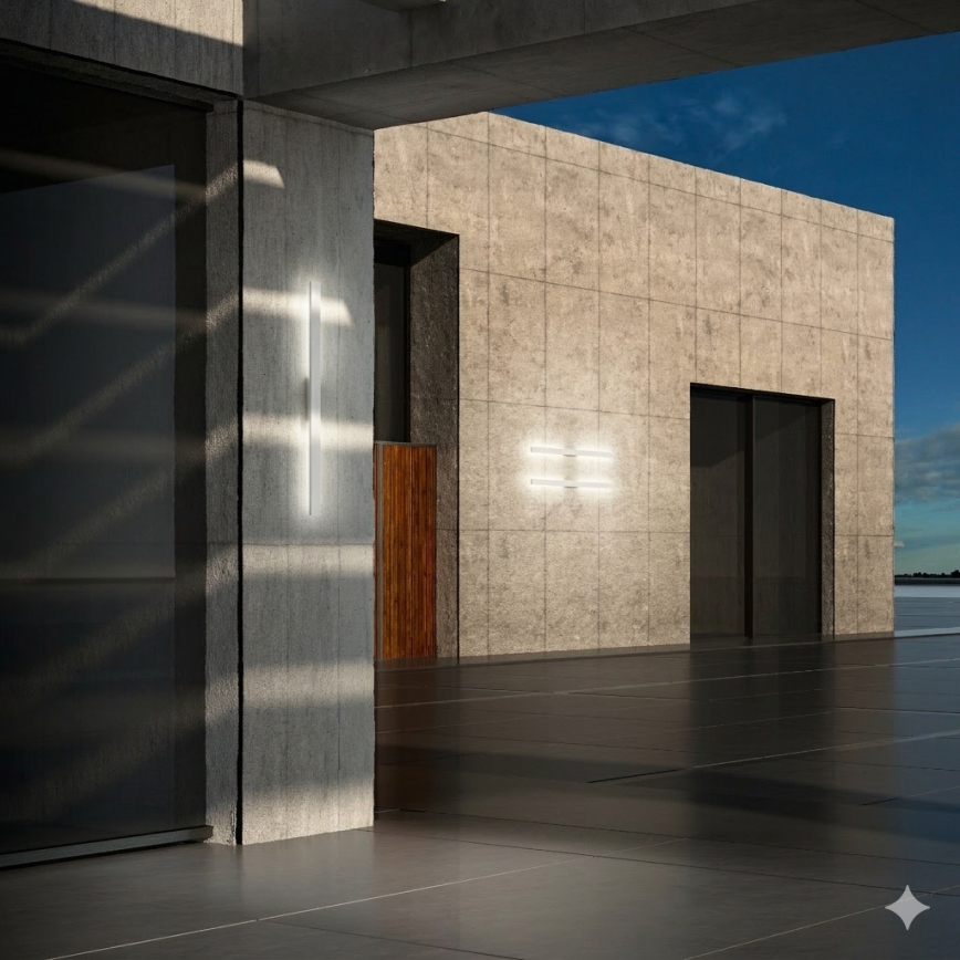 Ideal Lux - Applique da esterno LINEA LED/20W/230V CRI 90 104 cm IP54 bianco