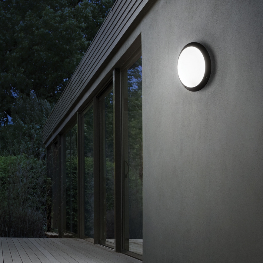 Ideal Lux - Applique da esterno POLAR 1xE27/23W/230V IP66 nero
