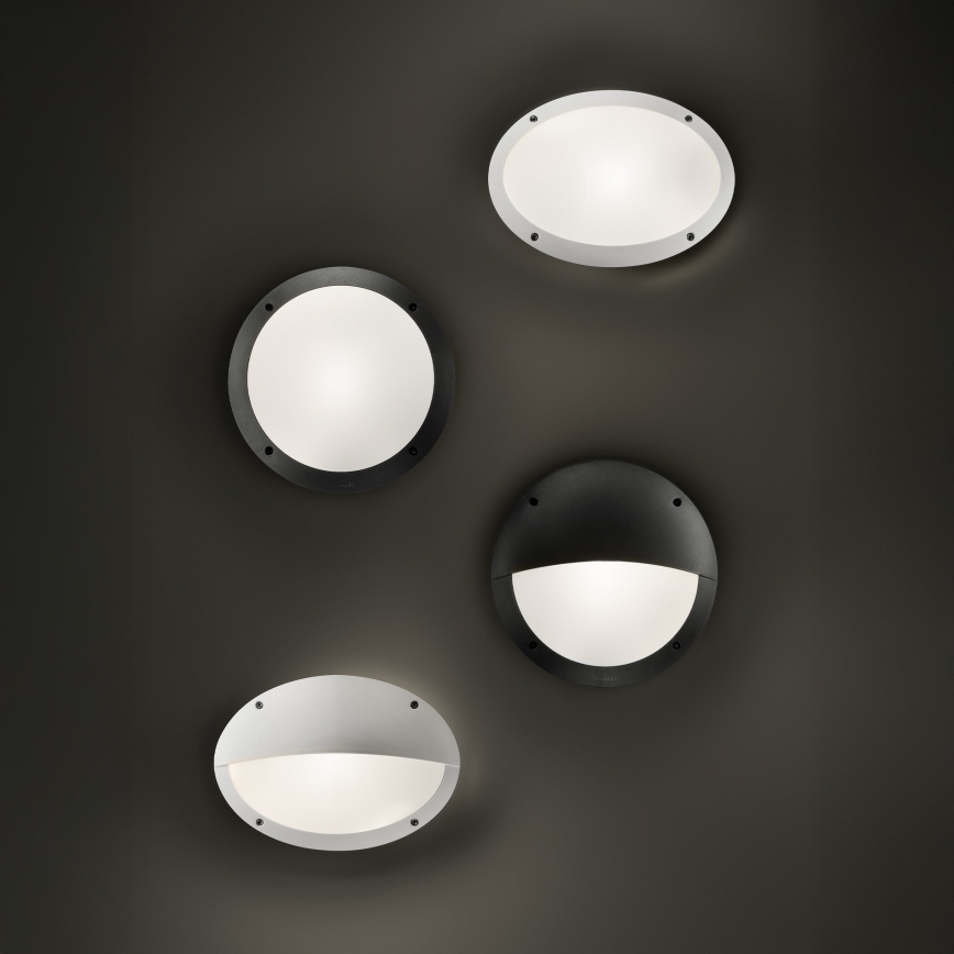 Ideal Lux - Applique da esterno POLAR 1xE27/23W/230V IP66 nero