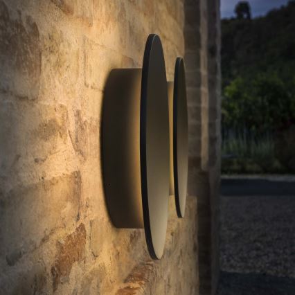 Ideal Lux - Applique da esterno LED PUNTO LED/12W/230V CRI 90 Ø 24 cm IP54 nera