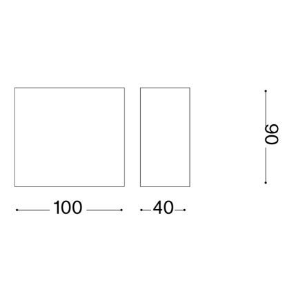 Ideal Lux - Applique da esterno TETRIS 1xG9/15W/230V IP44 marrone