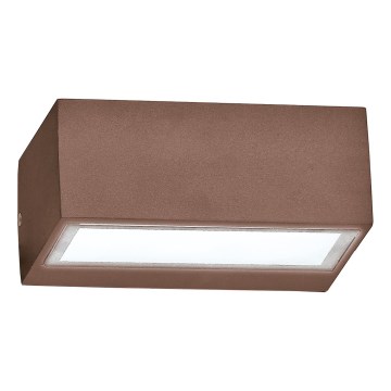 Ideal Lux - Applique da esterno TWIN 1xG9/28W/230V IP44 marrone