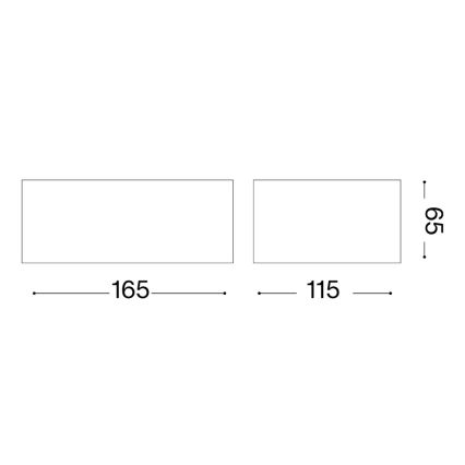 Ideal Lux - Applique da esterno TWIN 1xG9/28W/230V IP44 marrone