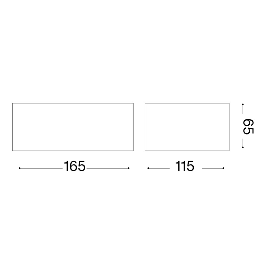 Ideal Lux - Applique da esterno TWIN 1xG9/28W/230V IP44 marrone