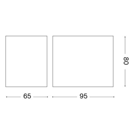 Ideal Lux - Applique da esterno UP 1xG9/15W/230V IP44 marrone
