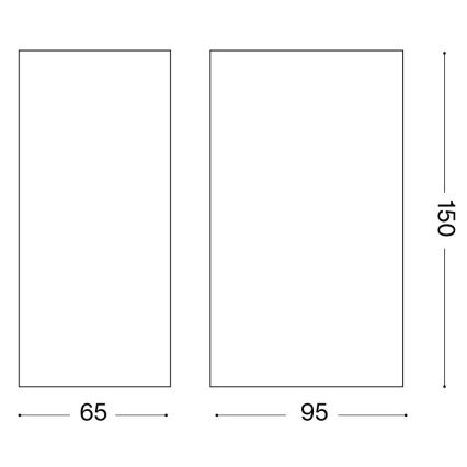 Ideal Lux - Applique da esterno UP 2xG9/15W/230V IP44 marrone