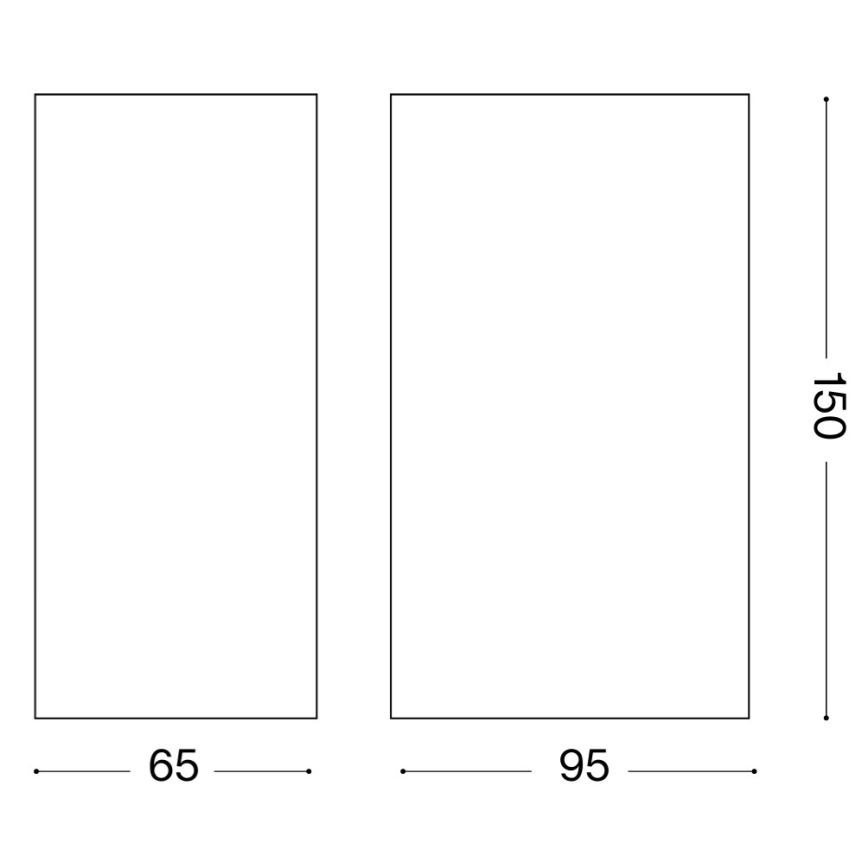 Ideal Lux - Applique da esterno UP 2xG9/15W/230V IP44 marrone