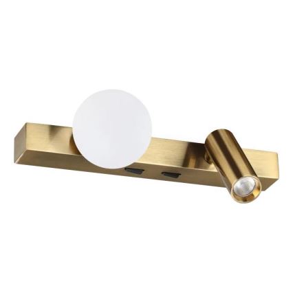 Ideal Lux - Applique da parete LED BINOMIO 2xLED/3W/230V CRI 90 ottone