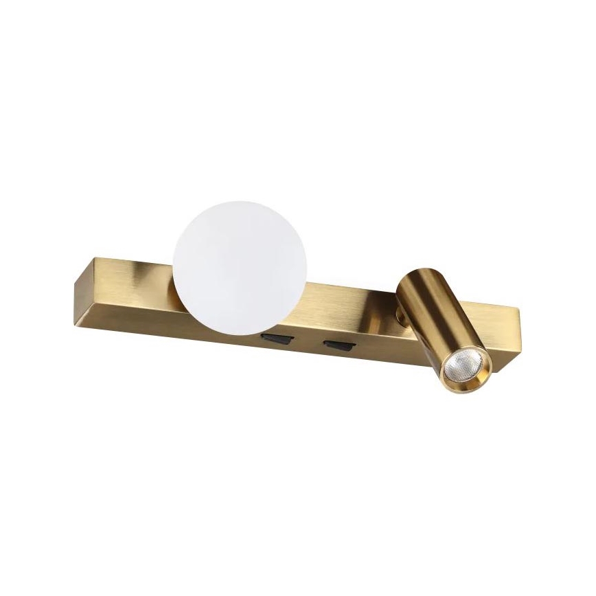 Ideal Lux - Applique da parete LED BINOMIO 2xLED/3W/230V CRI 90 ottone
