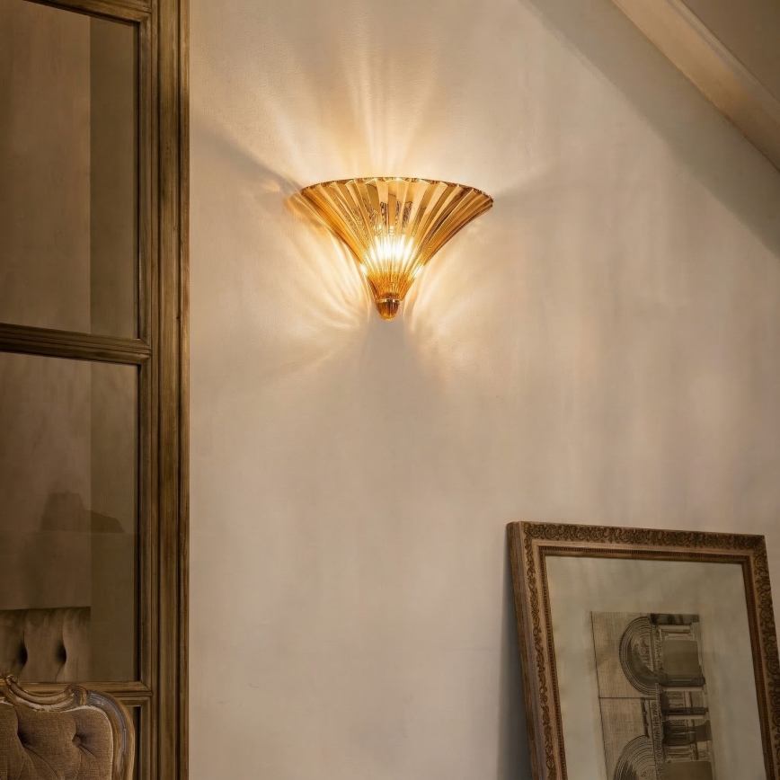 Ideal Lux - Applique da parete SANTA 1xE14/40W/230V dorata