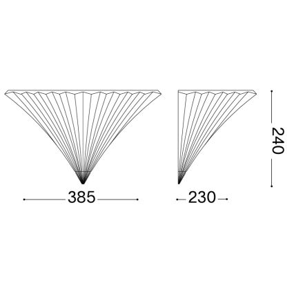 Ideal Lux - Applique da parete SANTA 1xE14/40W/230V dorata