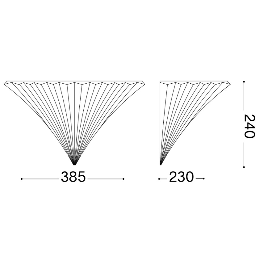 Ideal Lux - Applique da parete SANTA 1xE14/40W/230V dorata