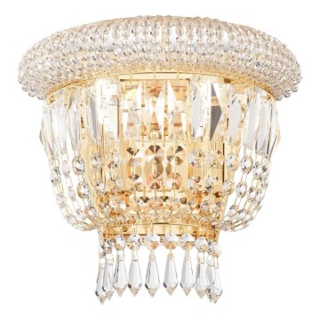 Ideal Lux - Applique di cristallo DUBAI 2xE14/28W/230V oro