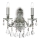 Ideal Lux - Applique di cristallo GIOCONDA 2xE14/40W/230V argento