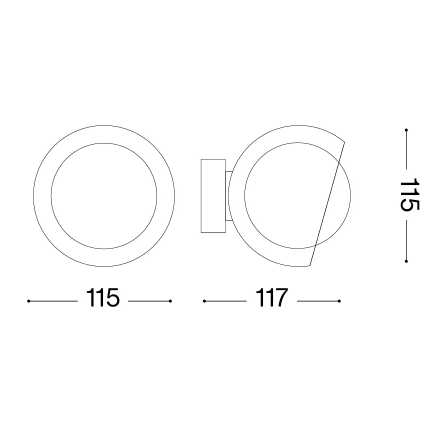 Ideal Lux - Applique LED BLOOM 1xG9/3W/230V nero