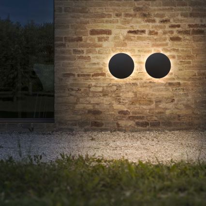 Ideal Lux - Applique da esterno a LED PUNTO LED/16W/230V CRI 90 Ø 30 cm IP54 nero