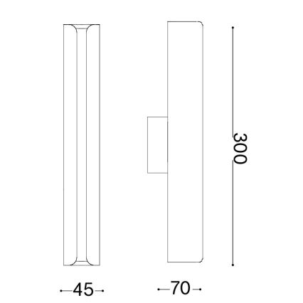Ideal Lux - Applique LED DORICA LED/8,5W/230V CRI 90 antracite