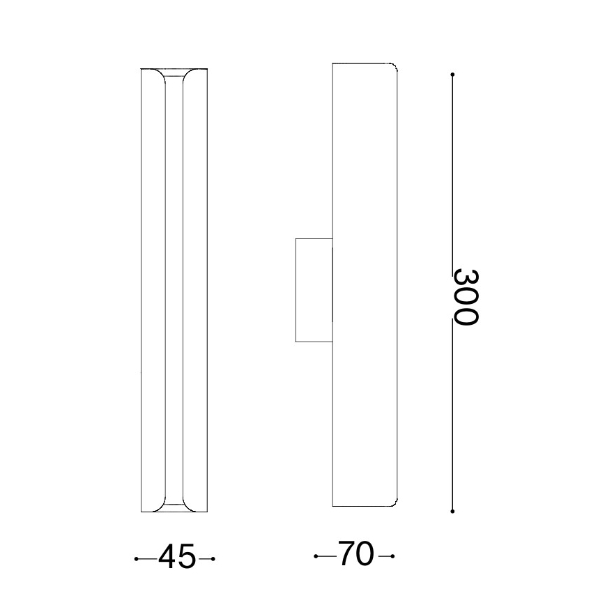 Ideal Lux - Lampada da parete LED DORICA LED/8,5W/230V CRI 90 grigio
