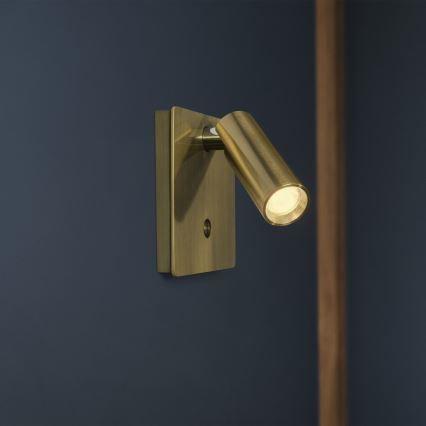 Ideal Lux - Lampada da parete a LED LITE LED/3W/230V CRI 90 ottone